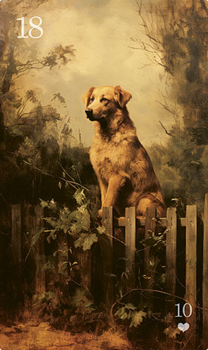 Karte Hund im Lenormand Karte Hund im Lenormand