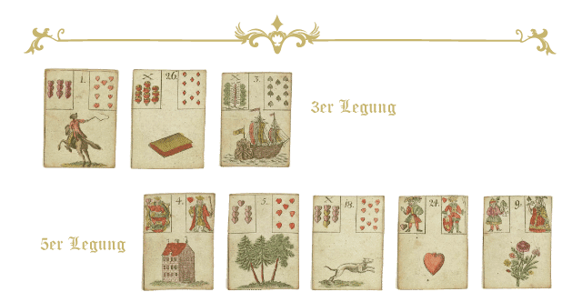 Legesysteme 3er und 5er Legung Lenormand