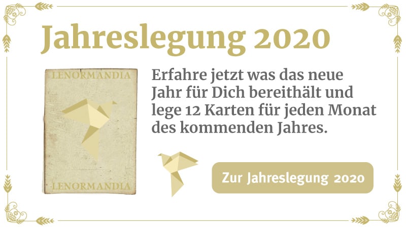 Jahreslegung Lenormand 2020